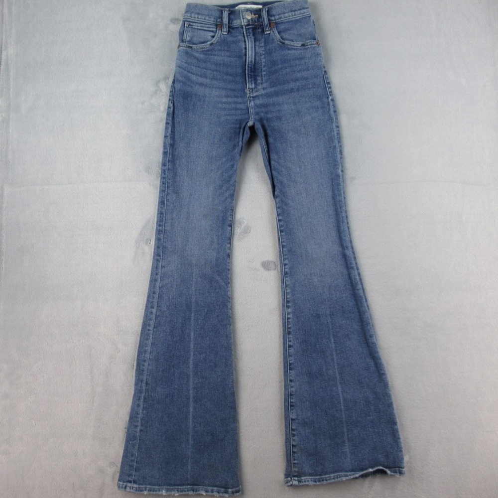 Abercrombie & Fitch The Flare Ultra High Rise Jeans Blue Size 24 00R